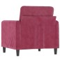 vidaXL Sessel Weinrot 60 cm Samt vidaXL Sessel Weinrot 60 cm Samt