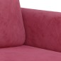 vidaXL Sessel Weinrot 60 cm Samt vidaXL Sessel Weinrot 60 cm Samt
