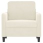 vidaXL Sessel Creme 60 cm Samt vidaXL Sessel Creme 60 cm Samt