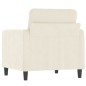 vidaXL Sessel Creme 60 cm Samt vidaXL Sessel Creme 60 cm Samt