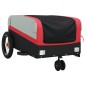 vidaXL Fahrradanhänger Schwarz und Rot 30 kg Eisen vidaXL Fahrradanhänger Schwarz und Rot 30 kg Eisen