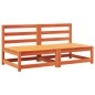 vidaXL Gartensofas ohne Armlehnen mit Kissen 2 Stk. Wachsbraun Holz vidaXL Gartensofas ohne Armlehnen mit Kissen 2 Stk. Wachsbraun Holz