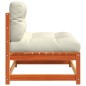 vidaXL Gartensofas ohne Armlehnen mit Kissen 2 Stk. Wachsbraun Holz vidaXL Gartensofas ohne Armlehnen mit Kissen 2 Stk. Wachsbraun Holz