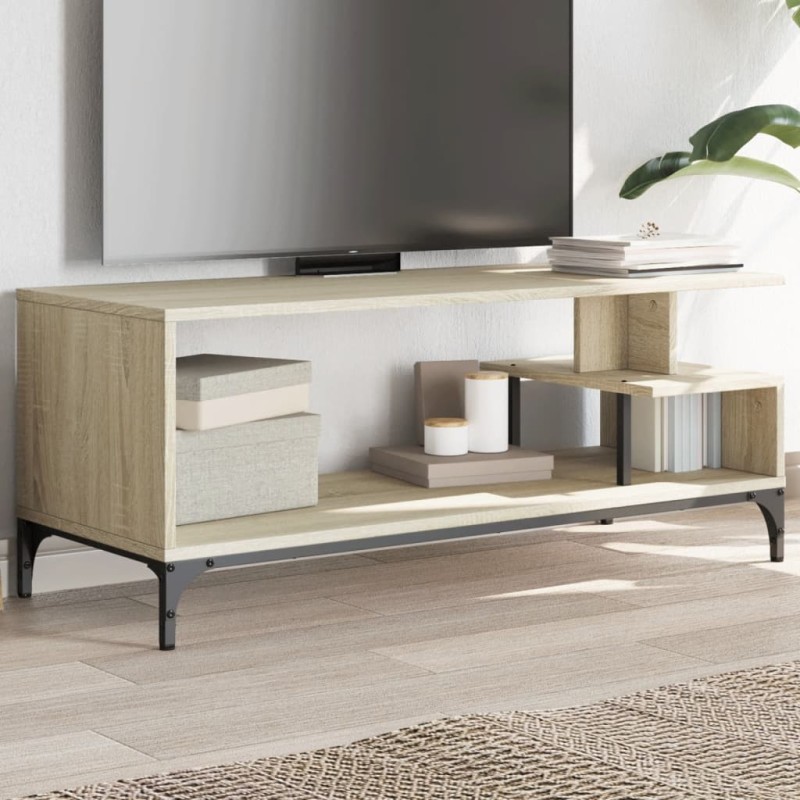 vidaXL TV-Schrank Sonoma-Eiche 102x40x41 cm Holzwerkstoff und Stahl vidaXL TV-Schrank Sonoma-Eiche 102x40x41 cm Holzwerkstoff und Stahl