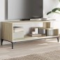 vidaXL TV-Schrank Sonoma-Eiche 102x40x41 cm Holzwerkstoff und Stahl vidaXL TV-Schrank Sonoma-Eiche 102x40x41 cm Holzwerkstoff und Stahl
