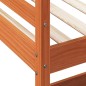 vidaXL Hochbett mit Schreibtisch Wachsbraun 75x190cm Massivholz Kiefer vidaXL Hochbett mit Schreibtisch Wachsbraun 75x190cm Massivholz Kiefer