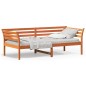 vidaXL Tagesbett Wachsbraun 90x200 cm Massivholz Kiefer vidaXL Tagesbett Wachsbraun 90x200 cm Massivholz Kiefer