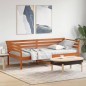 vidaXL Tagesbett Wachsbraun 90x200 cm Massivholz Kiefer vidaXL Tagesbett Wachsbraun 90x200 cm Massivholz Kiefer