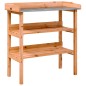 vidaXL Pflanztisch mit Ablagen Braun 78x38x82,5 cm Massivholz Tanne vidaXL Pflanztisch mit Ablagen Braun 78x38x82,5 cm Massivholz Tanne