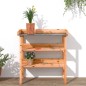 vidaXL Pflanztisch mit Ablagen Braun 78x38x82,5 cm Massivholz Tanne vidaXL Pflanztisch mit Ablagen Braun 78x38x82,5 cm Massivholz Tanne