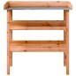 vidaXL Pflanztisch mit Ablagen Braun 78x38x82,5 cm Massivholz Tanne vidaXL Pflanztisch mit Ablagen Braun 78x38x82,5 cm Massivholz Tanne