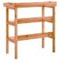 vidaXL Pflanztisch mit Ablagen Braun 78x38x82,5 cm Massivholz Tanne vidaXL Pflanztisch mit Ablagen Braun 78x38x82,5 cm Massivholz Tanne