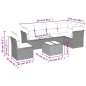 vidaXL 6-tlg. Garten-Sofagarnitur mit Kissen Braun Poly Rattan vidaXL 6-tlg. Garten-Sofagarnitur mit Kissen Braun Poly Rattan