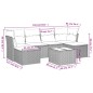 vidaXL 7-tlg. Garten-Sofagarnitur mit Kissen Beige Poly Rattan vidaXL 7-tlg. Garten-Sofagarnitur mit Kissen Beige Poly Rattan