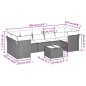 vidaXL 8-tlg. Garten-Sofagarnitur mit Kissen Grau Poly Rattan vidaXL 8-tlg. Garten-Sofagarnitur mit Kissen Grau Poly Rattan