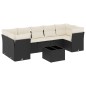 vidaXL 8-tlg. Garten-Sofagarnitur mit Kissen Schwarz Poly Rattan vidaXL 8-tlg. Garten-Sofagarnitur mit Kissen Schwarz Poly Rattan