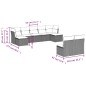 vidaXL 9-tlg. Garten-Sofagarnitur mit Kissen Schwarz Poly Rattan vidaXL 9-tlg. Garten-Sofagarnitur mit Kissen Schwarz Poly Rattan