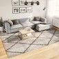 vidaXL Shaggy-Teppich Hochflor Modern Beige Anthrazit 240x340 cm vidaXL Shaggy-Teppich Hochflor Modern Beige Anthrazit 240x340 cm