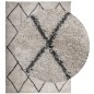 vidaXL Shaggy-Teppich Hochflor Modern Beige Anthrazit 240x340 cm vidaXL Shaggy-Teppich Hochflor Modern Beige Anthrazit 240x340 cm