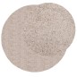 vidaXL Shaggy-Teppich PAMPLONA Hochflor Modern Beige Ø 200 cm vidaXL Shaggy-Teppich PAMPLONA Hochflor Modern Beige Ø 200 cm