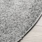 vidaXL Shaggy-Teppich PAMPLONA Hochflor Modern Grau Ø 80 cm vidaXL Shaggy-Teppich PAMPLONA Hochflor Modern Grau Ø 80 cm