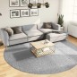 vidaXL Shaggy-Teppich PAMPLONA Hochflor Modern Grau Ø 280 cm vidaXL Shaggy-Teppich PAMPLONA Hochflor Modern Grau Ø 280 cm