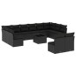 vidaXL 13-tlg. Garten-Sofagarnitur mit Kissen Schwarz Poly Rattan vidaXL 13-tlg. Garten-Sofagarnitur mit Kissen Schwarz Poly Rattan