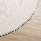 vidaXL Teppich IZA Kurzflor Skandinavischer Look Creme Ø 120 cm vidaXL Teppich IZA Kurzflor Skandinavischer Look Creme Ø 120 cm