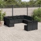 vidaXL 11-tlg. Garten-Sofagarnitur mit Kissen Schwarz Poly Rattan vidaXL 11-tlg. Garten-Sofagarnitur mit Kissen Schwarz Poly Rattan