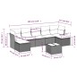 vidaXL 8-tlg. Garten-Sofagarnitur mit Kissen Beige Poly Rattan vidaXL 8-tlg. Garten-Sofagarnitur mit Kissen Beige Poly Rattan