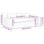 vidaXL Kindersofa Creme 90x53x30 cm Stoff vidaXL Kindersofa Creme 90x53x30 cm Stoff
