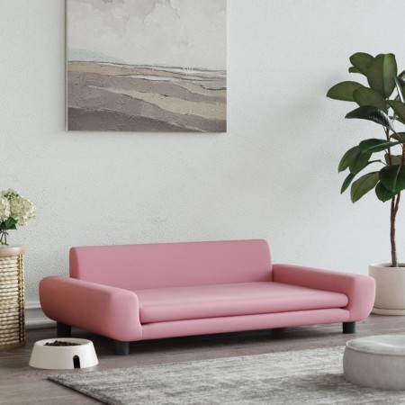 vidaXL Hundebett Rosa 100x54x33 cm Samt