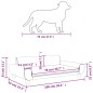 vidaXL Hundebett Rosa 100x54x33 cm Samt vidaXL Hundebett Rosa 100x54x33 cm Samt