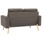 vidaXL 2-tlg. Sofagarnitur Stoff Taupe vidaXL 2-tlg. Sofagarnitur Stoff Taupe