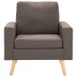 vidaXL 2-tlg. Sofagarnitur Stoff Taupe vidaXL 2-tlg. Sofagarnitur Stoff Taupe