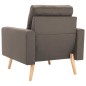 vidaXL 2-tlg. Sofagarnitur Stoff Taupe vidaXL 2-tlg. Sofagarnitur Stoff Taupe