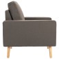 vidaXL 2-tlg. Sofagarnitur Stoff Taupe vidaXL 2-tlg. Sofagarnitur Stoff Taupe