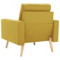 vidaXL 2-tlg. Sofagarnitur Stoff Gelb vidaXL 2-tlg. Sofagarnitur Stoff Gelb