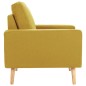 vidaXL 2-tlg. Sofagarnitur Stoff Gelb vidaXL 2-tlg. Sofagarnitur Stoff Gelb