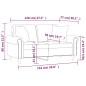 vidaXL 2-Sitzer-Sofa mit Zierkissen Weinrot 120 cm Kunstleder vidaXL 2-Sitzer-Sofa mit Zierkissen Weinrot 120 cm Kunstleder
