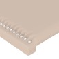 vidaXL Bettgestell mit Kopfteil Cappuccino-Braun 160x200 cm Kunstleder vidaXL Bettgestell mit Kopfteil Cappuccino-Braun 160x200 cm Kunstleder