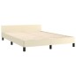 vidaXL Bettgestell mit Kopfteil Creme 140x200 cm Kunstleder vidaXL Bettgestell mit Kopfteil Creme 140x200 cm Kunstleder