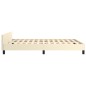 vidaXL Bettgestell mit Kopfteil Creme 140x200 cm Kunstleder vidaXL Bettgestell mit Kopfteil Creme 140x200 cm Kunstleder