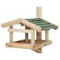 vidaXL Vogelfutterhaus Massivholz 35x29,5x21 cm vidaXL Vogelfutterhaus Massivholz 35x29,5x21 cm