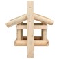 vidaXL Vogelfutterhaus Massivholz 35x29,5x21 cm vidaXL Vogelfutterhaus Massivholz 35x29,5x21 cm
