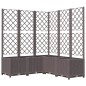 vidaXL Pflanzkübel mit Rankgitter Braun 120x120x136 cm PP vidaXL Pflanzkübel mit Rankgitter Braun 120x120x136 cm PP