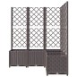 vidaXL Pflanzkübel mit Rankgitter Braun 120x120x136 cm PP vidaXL Pflanzkübel mit Rankgitter Braun 120x120x136 cm PP