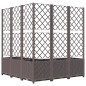 vidaXL Pflanzkübel mit Rankgitter Braun 120x120x136 cm PP vidaXL Pflanzkübel mit Rankgitter Braun 120x120x136 cm PP