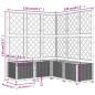 vidaXL Pflanzkübel mit Rankgitter Braun 120x120x136 cm PP vidaXL Pflanzkübel mit Rankgitter Braun 120x120x136 cm PP