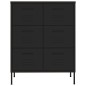 vidaXL Schubladenschrank Schwarz 80x35x101,5 cm Stahl vidaXL Schubladenschrank Schwarz 80x35x101,5 cm Stahl